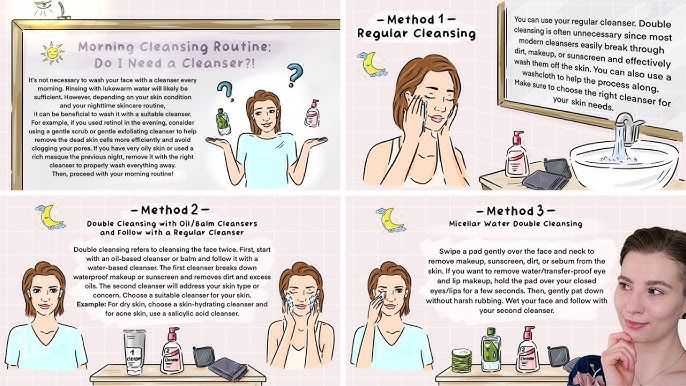 Morning Face Wash vs Evening Scrub